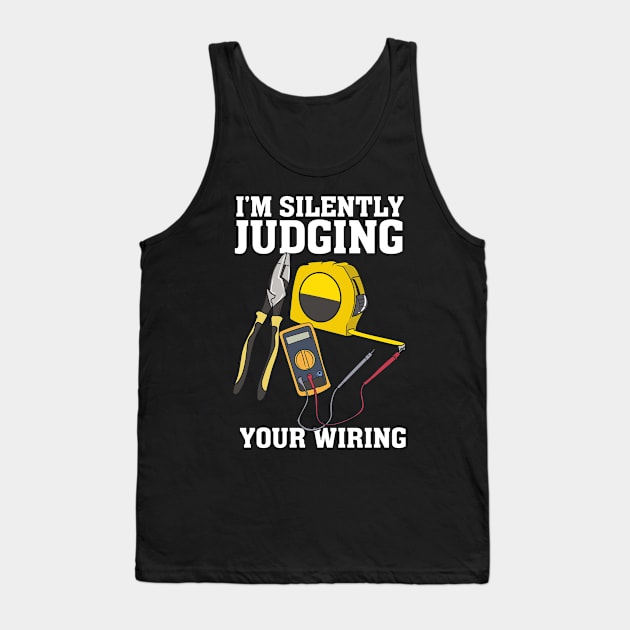 Electrician Humor Profession Tank Top by Shiva121